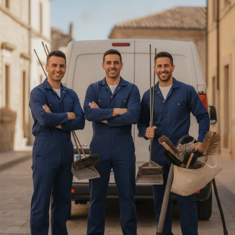 Spazzacamino team a Acerra